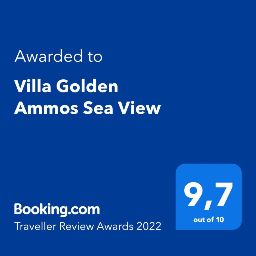 Villa Golden Ammos Sea View Kalamaki  Exterior foto